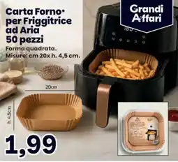 Prix Quality Carta Forno per Friggitrice ad Aria offerta