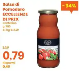 Prix Quality Salsa di Pomodoro Datterino offerta