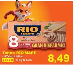 Prix Quality Tonno RIO MARE all'Olio di Oliva offerta