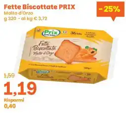Prix Quality Fette Biscottate PRIX offerta