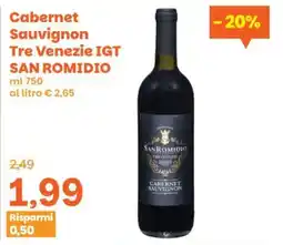 Prix Quality Cabernet Sauvignon San Romidio offerta
