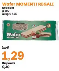 Prix Quality Wafer MOMENTI REGALI alla nocciola offerta