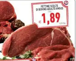 Supermercati Agorà Fettine scelte di bovino adulto angus offerta