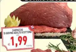 Supermercati Agorà Carpaccio di bovino adulto scottona offerta