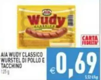 Aia wudy classico wurstel di pollo e tacchino