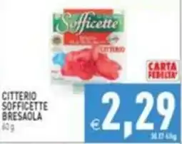 Supermercati Agorà Citterio sofficette bresaola offerta