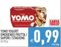 Supermercati Agorà Yomo yogurt omogeneo frutta offerta