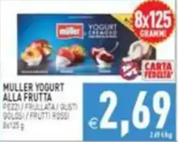 Supermercati Agorà Muller Yogurt alla frutta offerta