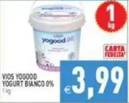 Supermercati Agorà Vios Yogood Yogurt Bianco 0% offerta