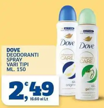 Dove deodoranti spray