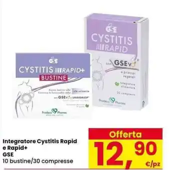 Integratore Cystitis Rapid e Rapid+ GSE