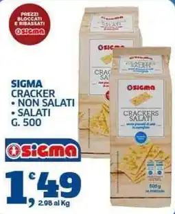 Sigma Sigma cracker offerta