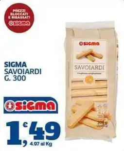 Sigma Sigma Savoiardi offerta