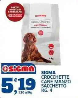 Sigma Sigma crocchette cane manzo offerta