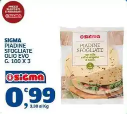 Sigma Piadine sfogliate Sigma offerta