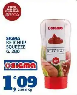 Sigma Sigma ketchup squeeze offerta