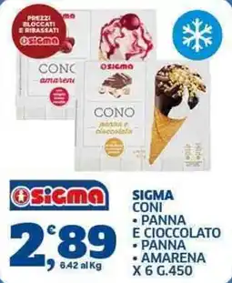 Sigma Sigma coni offerta
