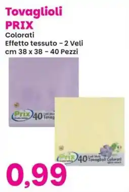 Prix Quality Tovaglioli Prix Colorati offerta