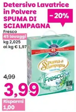 Prix Quality Spuma di Sciampagna Lavatrice Fresco offerta