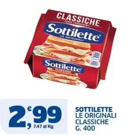Ok Sigma Sottilette le originali classiche offerta