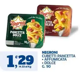 Ok Sigma Negroni pancetta dolce offerta