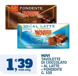 Ok Sigma Novi Tavolette di Cioccolato offerta
