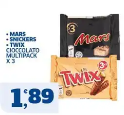 Ok Sigma Mars Snickers Twix cioccolato offerta