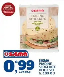 Ok Sigma Sigma piadine sfogliate olio evo offerta