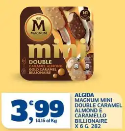 Ok Sigma Magnum mini double caramel almond e caramello billionaire offerta