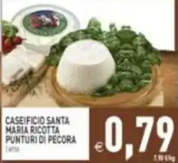 Supermercati Agorà Caseificio Santa Maria Ricotta Punturi di Pecora offerta