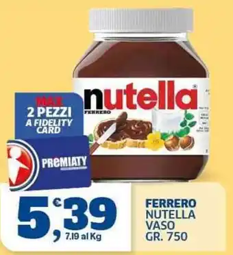 Sigma Nutella Ferrero offerta
