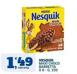 Sigma Nesquik Maxi Choco Barretta offerta