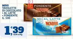 Sigma Tavolette di cioccolato Novi offerta