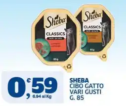 Ok Sigma Sheba cibo gatto offerta
