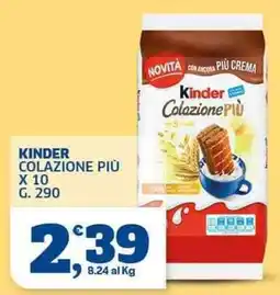 Sigma Kinder Colazione Più offerta