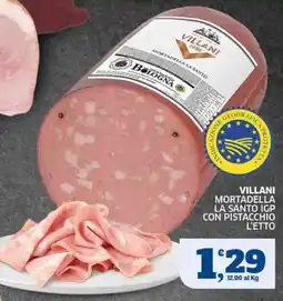 Sigma Villani Mortadella La Santo IGP con pistacchio offerta