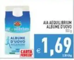 Supermercati Agorà Aia Aequilibrium albume d'uovo offerta