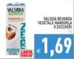 Supermercati Agorà Valsoia bevanda vegetale mandorla offerta