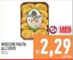 Supermercati Agorà Mosconi pasta all'uovo offerta