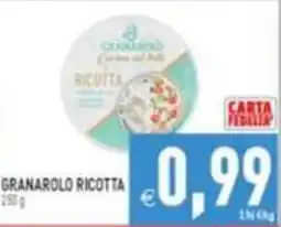 Supermercati Agorà Granarolo Ricotta offerta