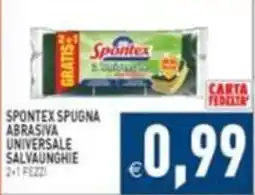 Supermercati Agorà Spontex spugna abrasiva universale offerta
