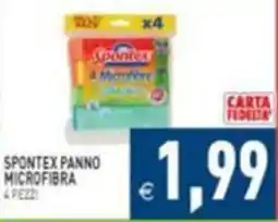 Supermercati Agorà Spontex panno microfibra offerta
