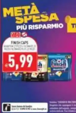 Supermercati Agorà Finish caps offerta