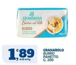 Sigma Granarolo burro panetto offerta