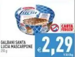 Supermercati Agorà Galbani Santa Lucia Mascarpone offerta