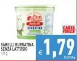 Supermercati Agorà Sabelli Burratina senza lattosio offerta