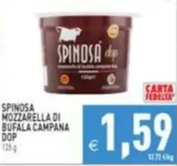 Supermercati Agorà Spinosa mozzarella di bufala campana dop offerta