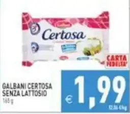Supermercati Agorà Galbani Certosa senza lattosio offerta