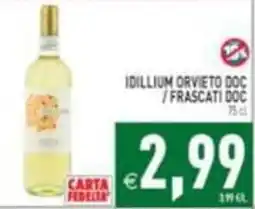 Supermercati Agorà Idillium Orvieto Doc / Frascati Doc offerta