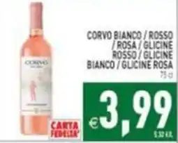 Supermercati Agorà Corvo bianco / rosso / rosa / glicine offerta